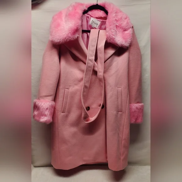 ‼️Last Chance‼️Nwt Sold Out Dolls Kill Pink Trench Coat - Picture 2 of 2
